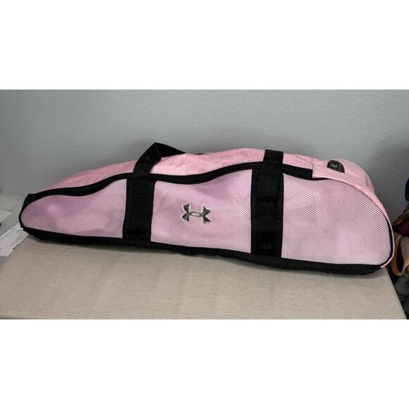 Under Armour Softball Bat Bag. Pink & Black. Model# RN 104409. Size is 3x1 Feet - Picture 2 of 9